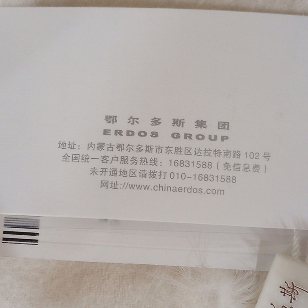 Erdos Ivory Fringed Cashmere Shawl - New! - Picture 12 of 14